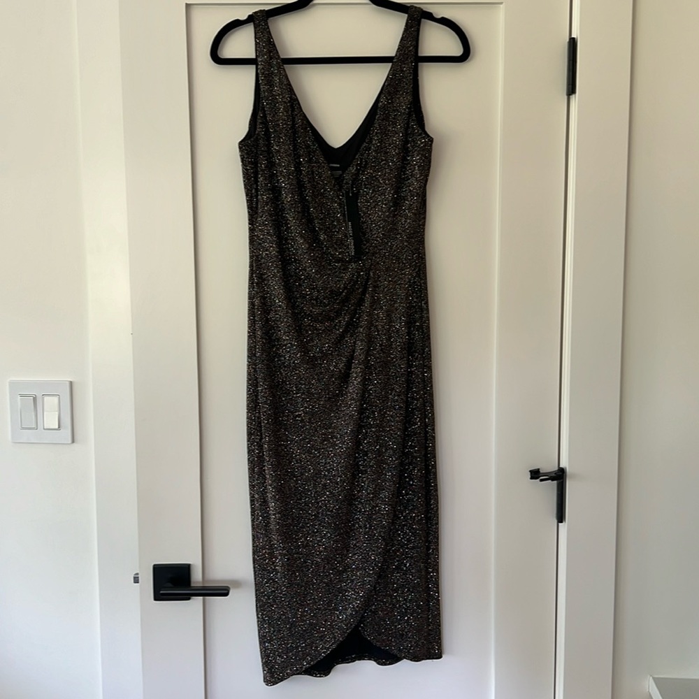 Maggy London NWT multicolor, metallic sparkly dress. Size 8